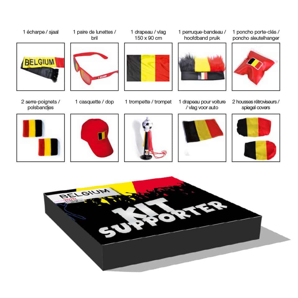 Boite supporter Belgium (10PCS)