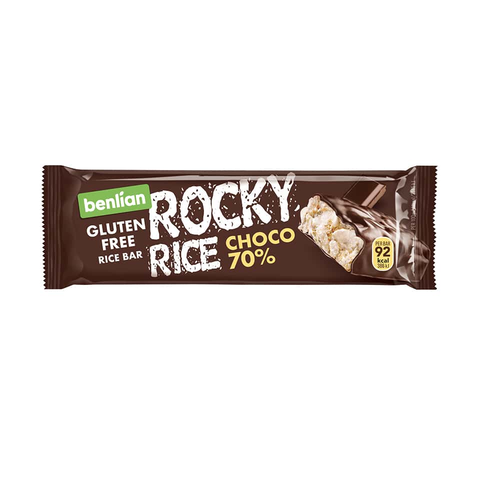 Barre rocky rice choco 70%